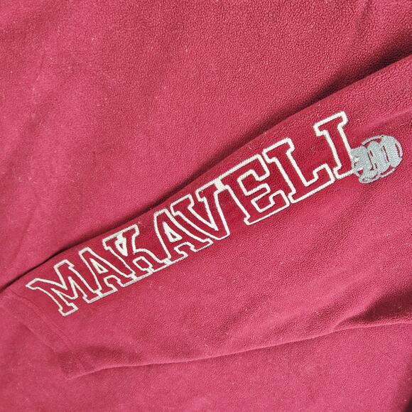 Makaveli Branded Henley Sweatshirt Mens XXL Vintage Tupac Embroidered Pullover - Picture 5 of 12